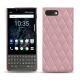 Capa em pele Blackberry Key2 - Rose - Couture ( Nappa - Pantone 2365C ) 