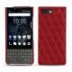 Lederschutzhülle Blackberry Key2 - Rouge - Couture ( Nappa - Pantone 199C ) 