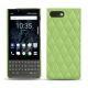 レザーケース Blackberry Key2 - Vert olive - Couture ( Nappa - Pantone 578U ) 