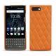 Custodia in pelle Blackberry Key2 - Orange - Couture ( Nappa - Pantone 1495U ) 