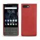 Capa em pele Blackberry Key2 - Cerise vintage ( Pantone 185C ) 