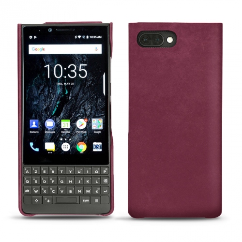 Funda de piel Blackberry Key2Prune vintage ( Pantone #612434 ) 