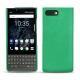 Coque cuir Blackberry Key2 - Menthe vintage ( Pantone 562C ) 