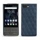 Custodia in pelle Blackberry Key2 - Jean vintage - Couture