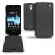 Custodia in pelle Sony Xperia T  - Noir ( Nappa - Black ) 