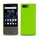 Blackberry Key2 leather cover - Vert fluo