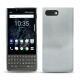 Blackberry Key2 leather cover - Platinium ( Pantone 877C ) 