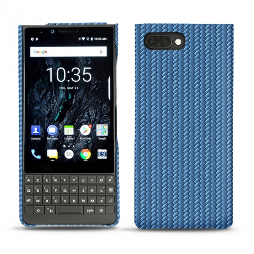 Blackberry Key2 leather caseAbaca ishia ( Pantone #395775 ) 