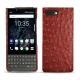 Lederschutzhülle Blackberry Key2 - Autruche ciliegia