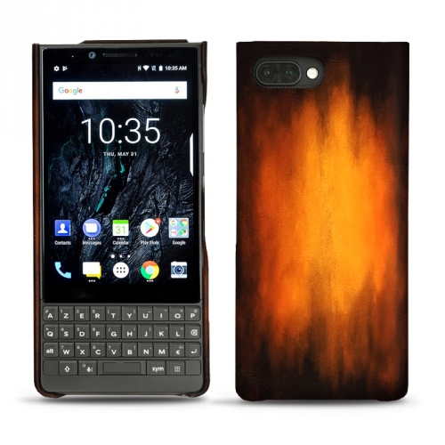 Lederschutzhülle Blackberry Key2Fauve Patine