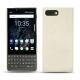 Coque cuir Blackberry Key2 - Blanc escumo