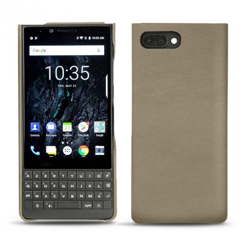 レザーケース Blackberry Key2Darboun sabla ( Pantone #BCB1A1 )