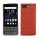 Funda de piel Blackberry Key2 - Arange clouquié - Couture