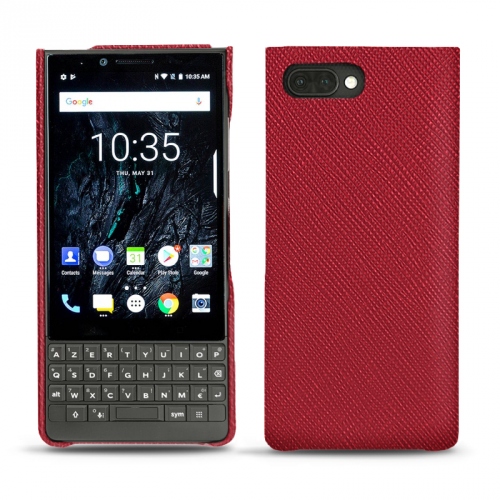 レザーケース Blackberry Key2Rouge passion ( Pantone #a6192e ) 
