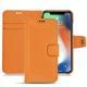 Capa em pele Apple iPhone Xr - Orange PU