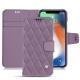 Custodia in pelle Apple iPhone Xr - Lilas - Couture ( Nappa - Pantone 2645U ) 