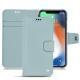 Custodia in pelle Apple iPhone Xs Max - Bleu ciel ( Nappa - Pantone 277C ) 