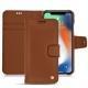 Apple iPhone Xs Max leather case - Marron ( Nappa - Pantone 1615C ) 
