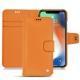 Custodia in pelle Apple iPhone Xs Max - Orange ( Nappa - Pantone 1495U ) 