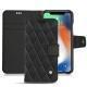 Apple iPhone Xs Max leather case - Noir - Couture ( Nappa - Black ) 