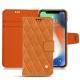 Lederschutzhülle Apple iPhone Xs Max - Mandarine vintage - Couture
