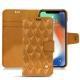 Custodia in pelle Apple iPhone Xs Max - Or Maïa - Couture