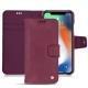 Housse cuir Apple iPhone Xr - Prune vintage ( Pantone 512C ) 