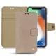 Custodia in pelle Apple iPhone Xr - Taupe vintage ( Pantone 7530C ) 