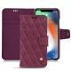 Custodia in pelle Apple iPhone Xr - Prune vintage - Couture