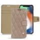 Custodia in pelle Apple iPhone Xr - Taupe vintage - Couture