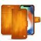 Capa em pele Apple iPhone Xs Max - Orange Patine