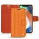 Capa em pele Apple iPhone Xs Max - Abaca arancio