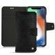 Apple iPhone Xr leather case - Serpent nero