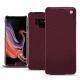 Samsung Galaxy Note9 leather case - Lie de vin ( Pantone 5115C ) 