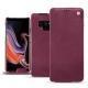 Samsung Galaxy Note9 leather case - Prune vintage ( Pantone 512C ) 