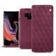 Housse cuir Samsung Galaxy Note9 - Prune vintage - Couture