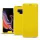 Housse cuir Samsung Galaxy Note9 - Jaune fluo
