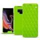 Custodia in pelle Samsung Galaxy Note9 - Vert fluo - Couture