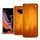 Samsung Galaxy Note9 leather case - Orange Patine