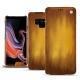 Housse cuir Samsung Galaxy Note9 - Doré Patine