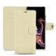 Housse cuir Samsung Galaxy Note9 - Ivoire ( Sleek P C12 - White ) 