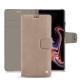 Samsung Galaxy Note9 leather case - Taupe vintage ( Pantone 7530C ) 