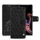 Capa em pele Samsung Galaxy Note9 - Negre poudro - Couture