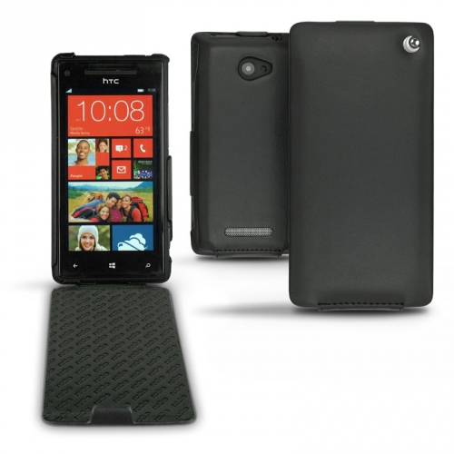 レザーケース HTC Windows Phone 8X  - Noir ( Nappa - Black ) 