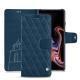 Housse cuir Samsung Galaxy Note9 - Blu mediterran - Couture