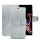 Housse cuir Samsung Galaxy Note9 - Platinium ( Pantone 877C ) 