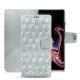 Housse cuir Samsung Galaxy Note9 - Platinium - Couture