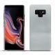 Coque cuir Samsung Galaxy Note9 - Platinium ( Pantone 877C ) 