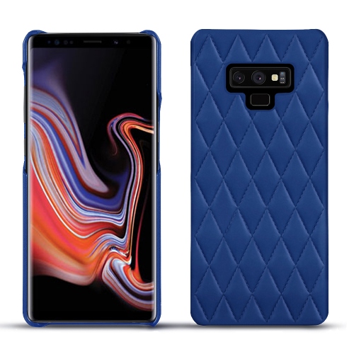 Funda de piel Samsung Galaxy Note9Bleu océan - Couture ( Nappa - Pantone #15458a) 