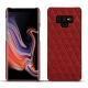 Coque cuir Samsung Galaxy Note9 - Tomate - Couture ( Pantone 187C ) 